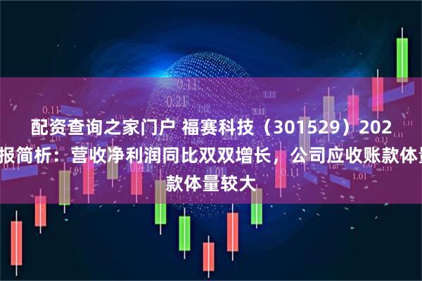 配资查询之家门户 福赛科技（301529）2024年年报简析：营收净利润同比双双增长，公司应收账款体量较大