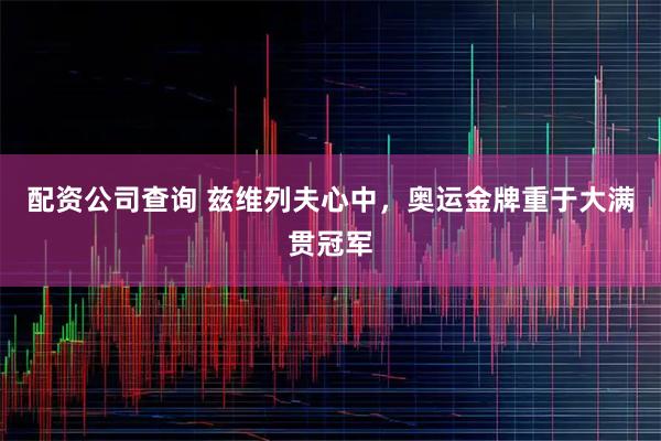 配资公司查询 兹维列夫心中，奥运金牌重于大满贯冠军