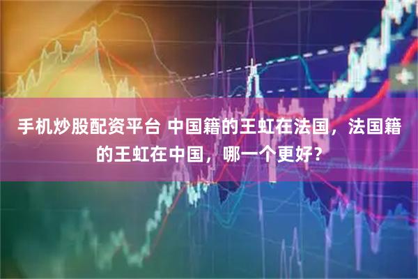 手机炒股配资平台 中国籍的王虹在法国,法国籍的王虹在中国,哪一个更好?